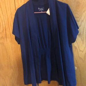 🆕Lane Bryant Modal blue Open Front Cardigan Size 16